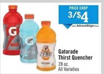 Price Chopper Gatorade thirst quencher offer