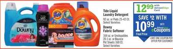 Price Chopper Tide liquid laundry detergent, downy fabric softener offer