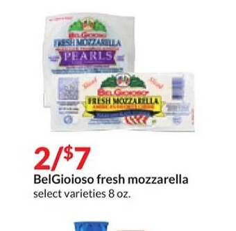 Hy-Vee Belgioioso fresh mozzarella offer