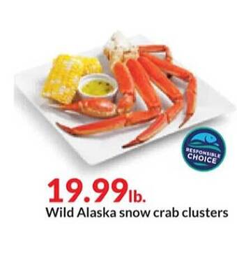 Hy-Vee Wild alaska snow crab clusters offer