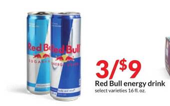 Hy-Vee Red bull energy drink offer