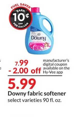 Hy-Vee Downy fabric softener offer