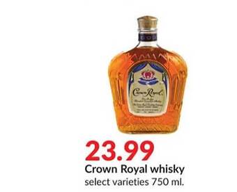 Hy-Vee Crown royal whisky offer