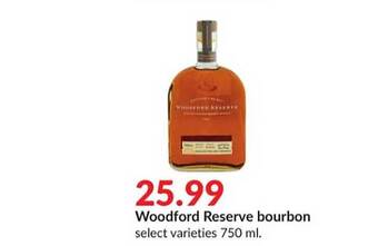 Hy-Vee Woodford reserve bourbon offer