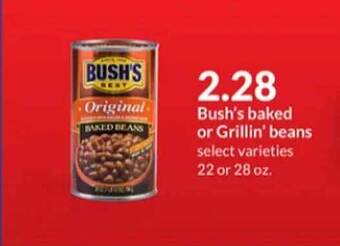 Hy-Vee Bush's baked or grillin' beans offer
