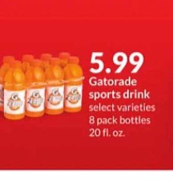 Hy-Vee Gatorade sports drink offer