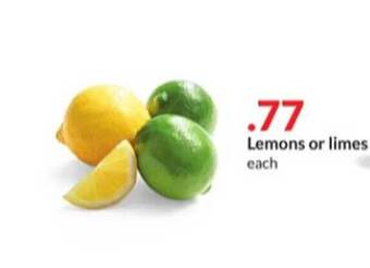Hy-Vee Lemons or limes offer