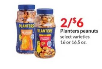Hy-Vee Planters peanuts offer