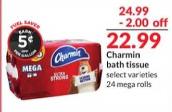 Hy-Vee Charmin bath tissue offer