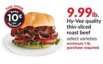Hy-Vee Hy-vee quality thin-sliced roast beef offer