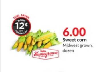 Hy-Vee Sweet corn offer