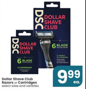 Albertsons Dollar Shave Club Razors or Cartridges offer