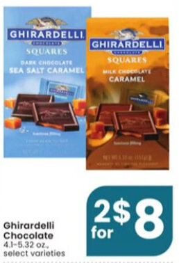 Albertsons Ghirardelli Chocolate 4.1-5.32 oz. offer