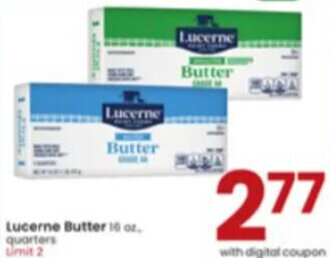 Albertsons Lucerne Butter offer