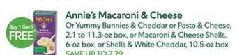 Weis Markets Annie's macaroni & cheese offer