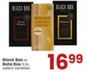 Albertsons Black Box or ,Bota Box 3 ltr. offer