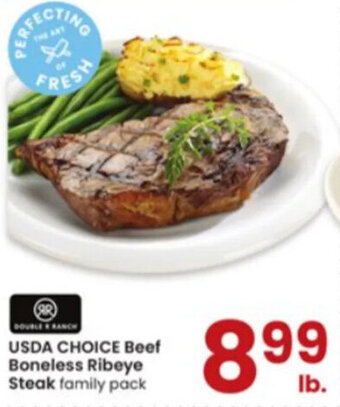 Albertsons USDA Choice Beef Boneless Ribeye Steak offer
