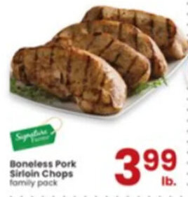 Albertsons Boneless Pork Sirloin Chops offer