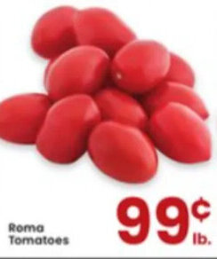 Albertsons Roma Tomatoes offer