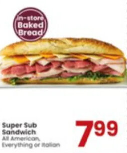 Albertsons Super Sub Sandwich offer