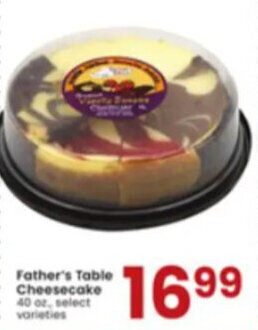 Albertsons Father's Table Cheesecake offer