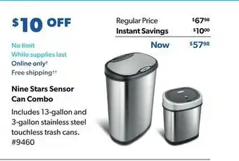 Sam's Club Nine stars sensor can combo offer