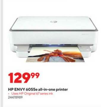 Staples HP Envy 6055e All-in-One Printer offer