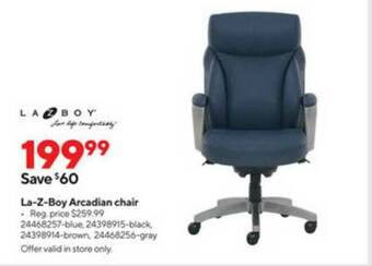 Staples La-Z-Boy Arcadian Chair offer