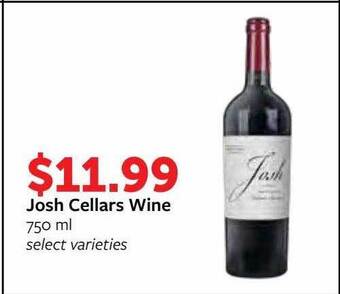 Fareway Josh cellars wine offer