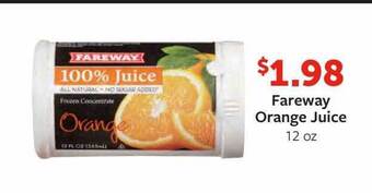 Fareway Fareway orange juice offer