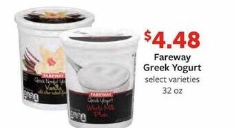 Fareway Fareway greek yogurt offer