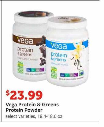 Fareway Vega protein & greens protein powder offer