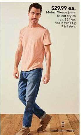 JC Penney Mutual weave jeans offer