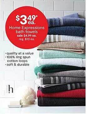 JC Penney Home expressions bath towels offer