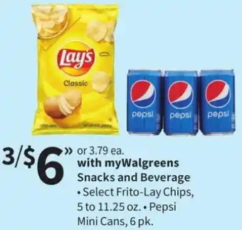 Walgreens Lay's Classic, Pepsi Mini Cans offer