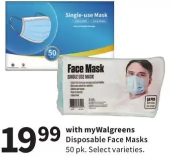 Walgreens Disposable Mask offer