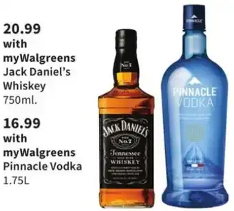 Walgreens Jack's Daniel's Whiskey 750ml offer