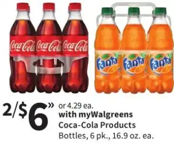 Walgreens Coca-Cola Products Bottles offer