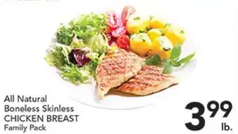 Pete's Fresh Market All Naural Boneless Skinless Chicken Breast Family Pack offer
