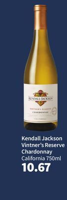 Total Wine Kendall jackson vintner's reserve chardonnay offer