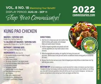 Commissary Kung pao chicken offer