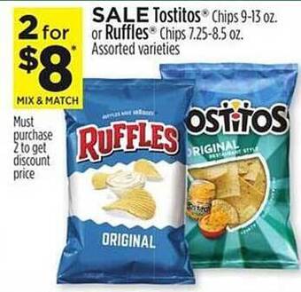 Dollar General Tostitos or ruffles offer