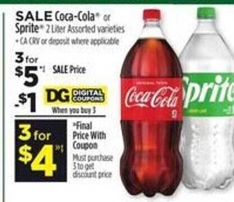 Dollar General Coca-cola or sprite offer