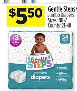 Dollar General Gentle steps jumbo diapers offer
