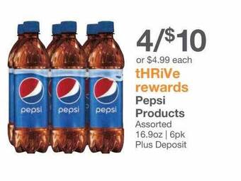 Kinney Drugs Pepsi products offer