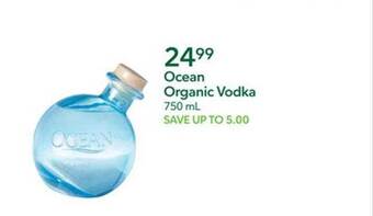 Publix Ocean organic vodka offer