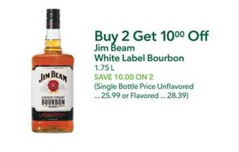 Publix Jim beam white label bourbon offer