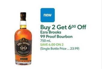 Publix Ezra brooks 99 proof bourbon offer
