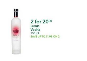 Publix Luxus vodka offer