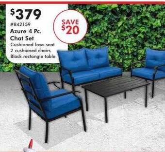 Valu Home Centers Azure 4 pc. chat set offer